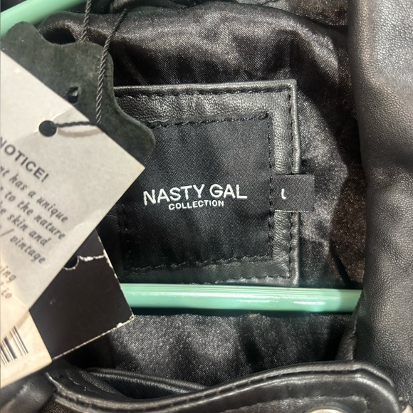 Nasty Gal Black Leather Outerwear - Picture 3 of 7